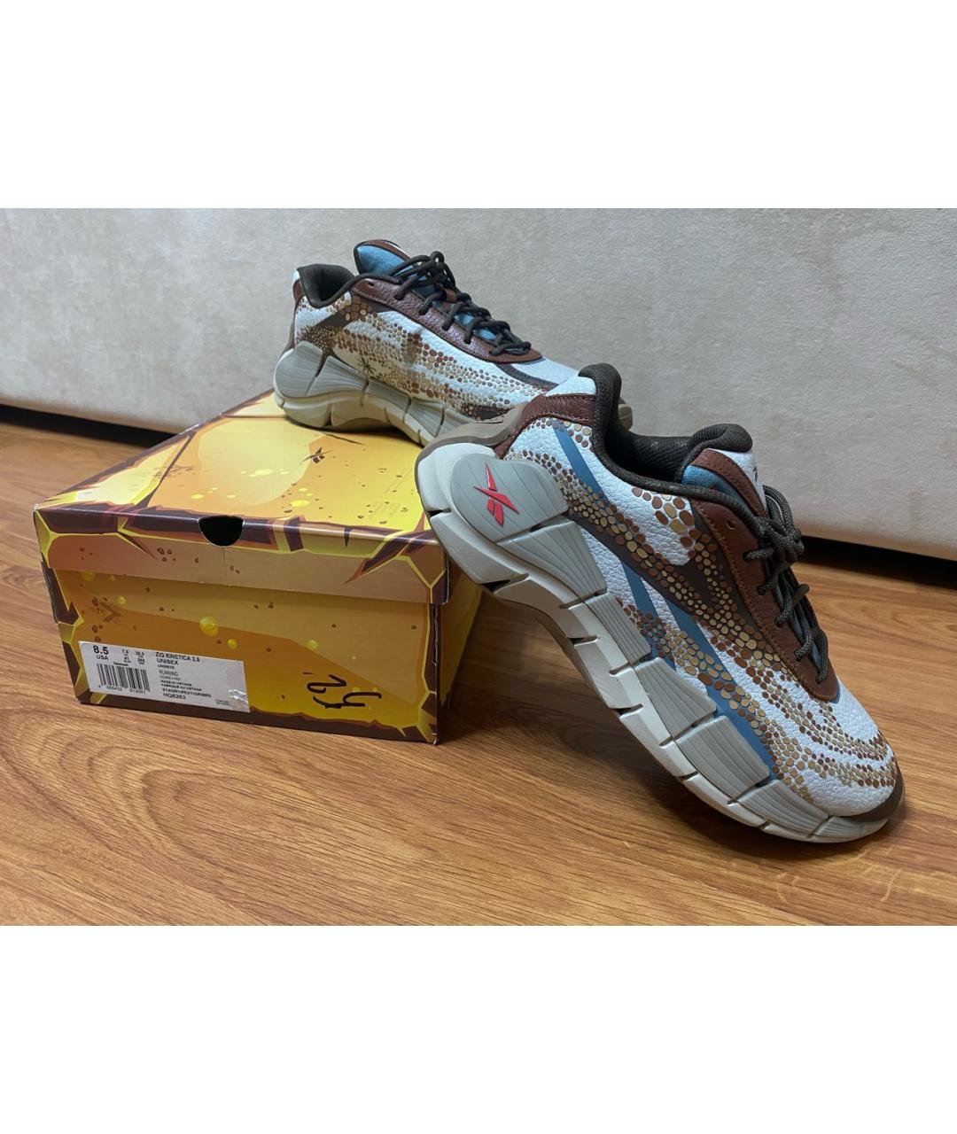REEBOK Серые текстильные кроссовки, фото 5