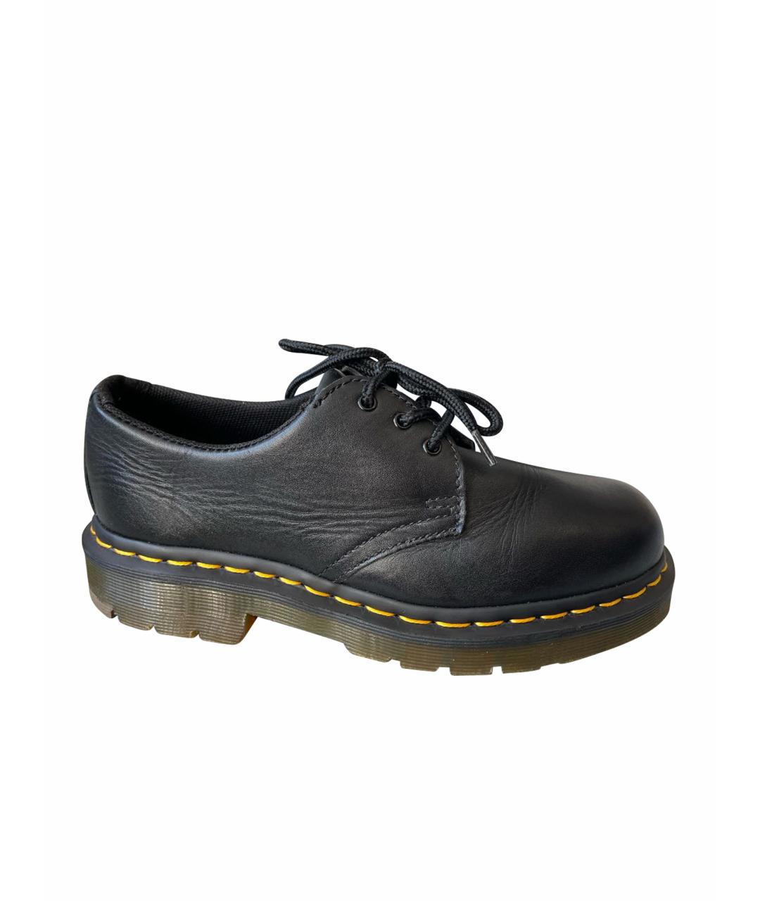 DR. MARTENS Черные кожаные брогги и оксфорды, фото 1