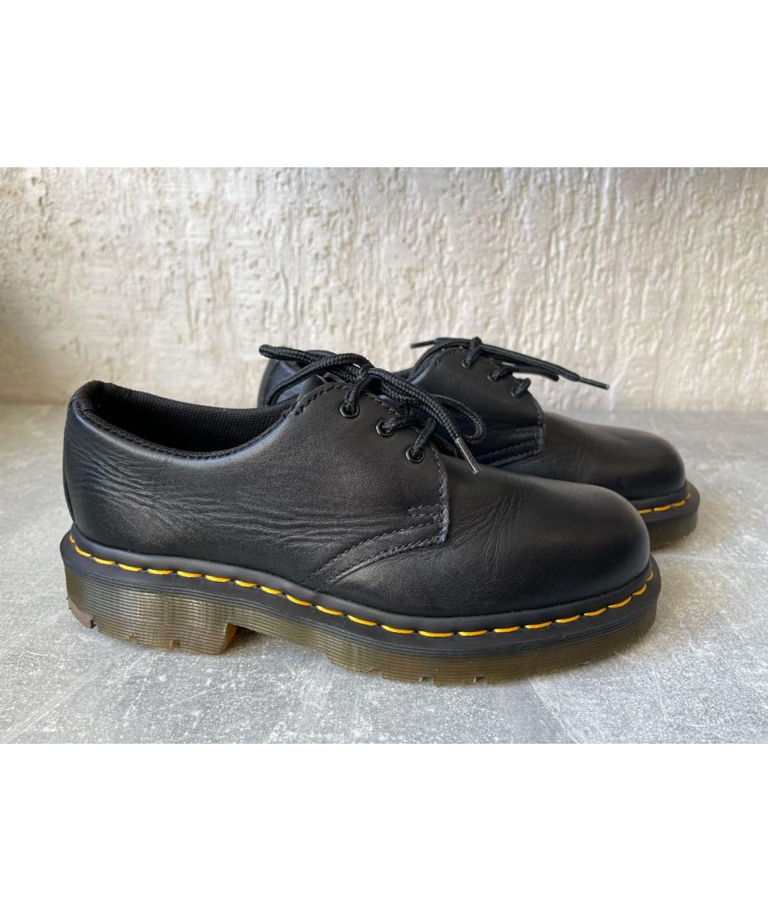 DR. MARTENS Черные кожаные брогги и оксфорды, фото 9