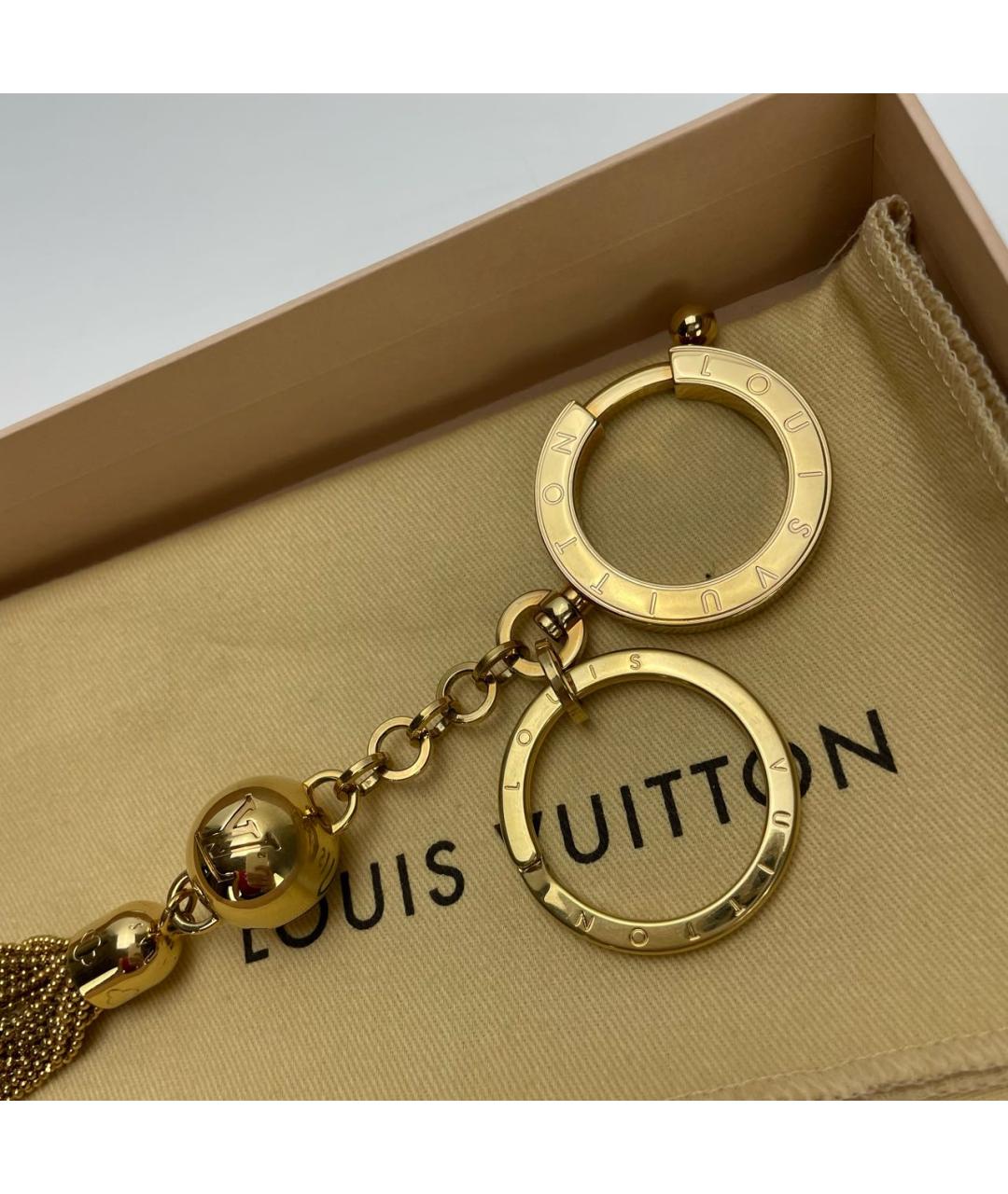 LOUIS VUITTON Золотой брелок, фото 5