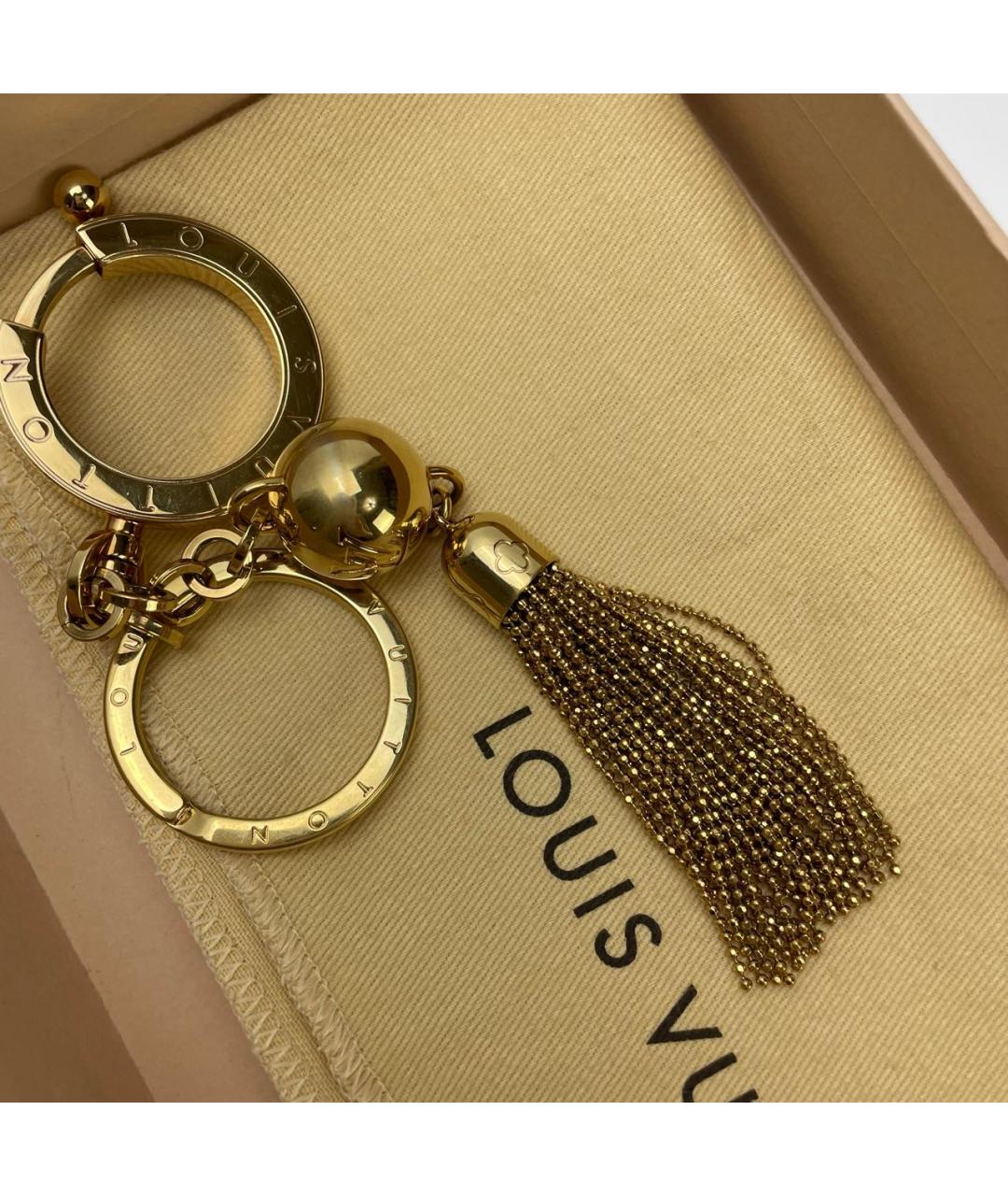 LOUIS VUITTON Золотой брелок, фото 8