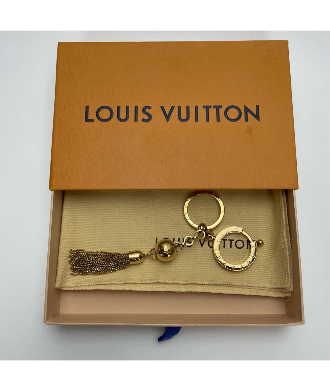 LOUIS VUITTON Золотой брелок, фото 9