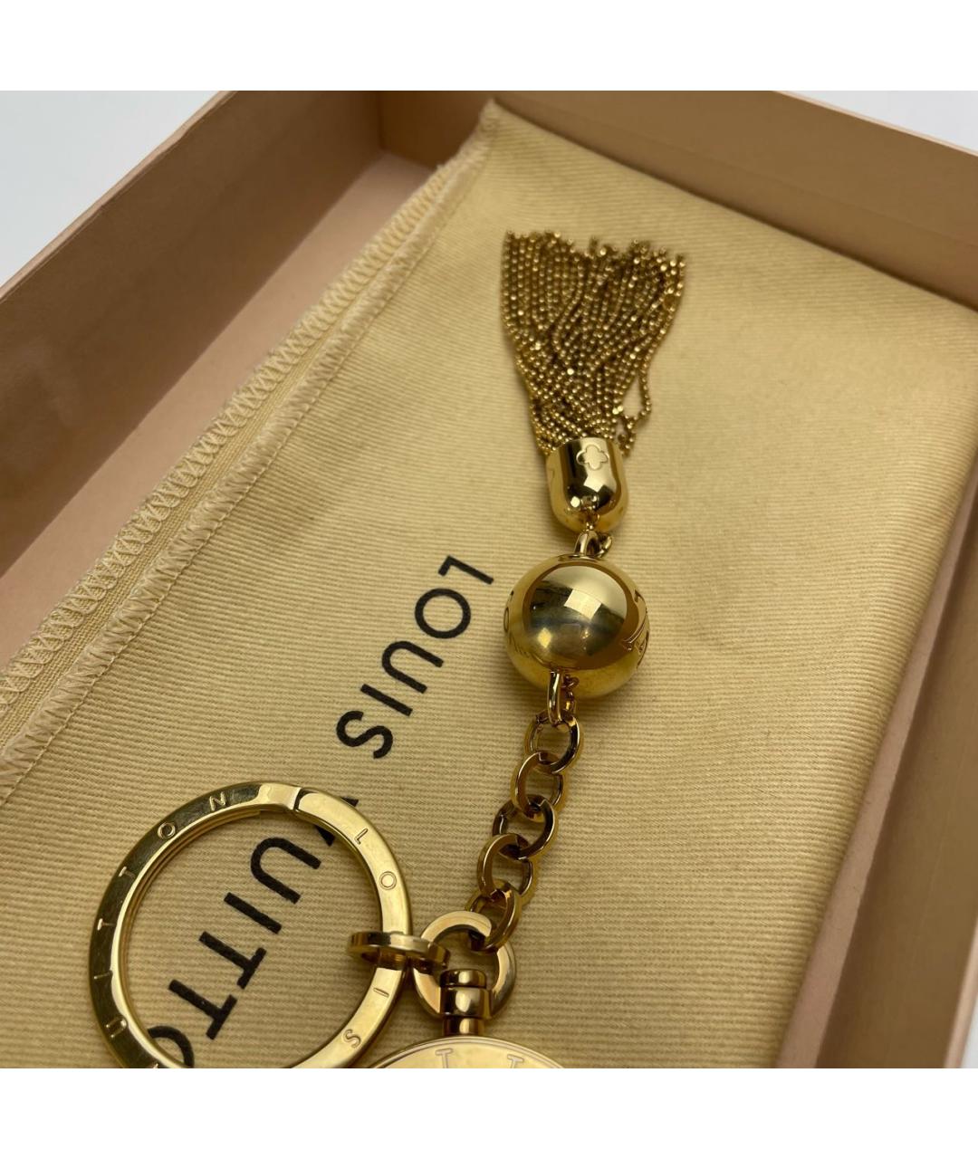 LOUIS VUITTON Золотой брелок, фото 6