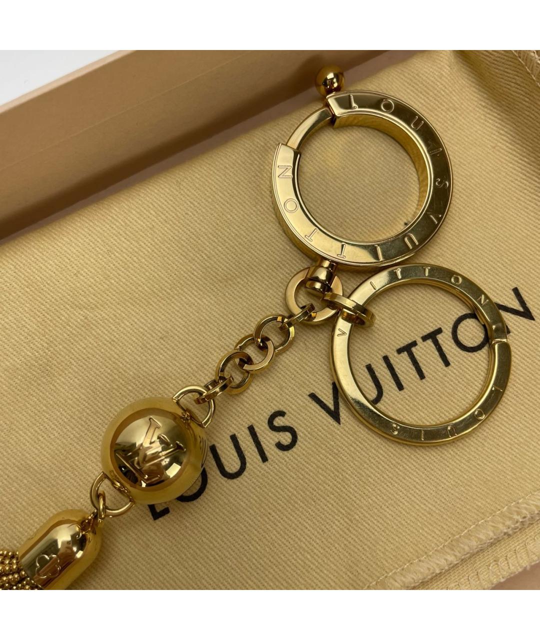LOUIS VUITTON Золотой брелок, фото 3