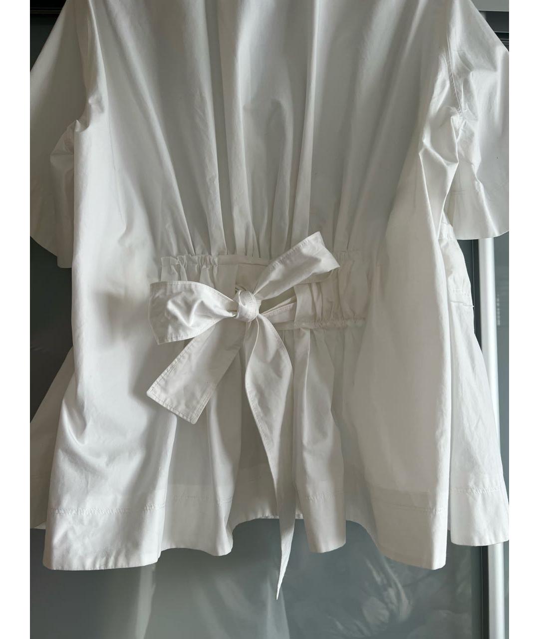 CEDRIC CHARLIER Белая хлопковая блузы, фото 8