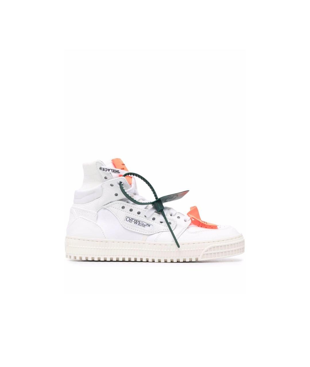 OFF-WHITE Белые кеды, фото 1