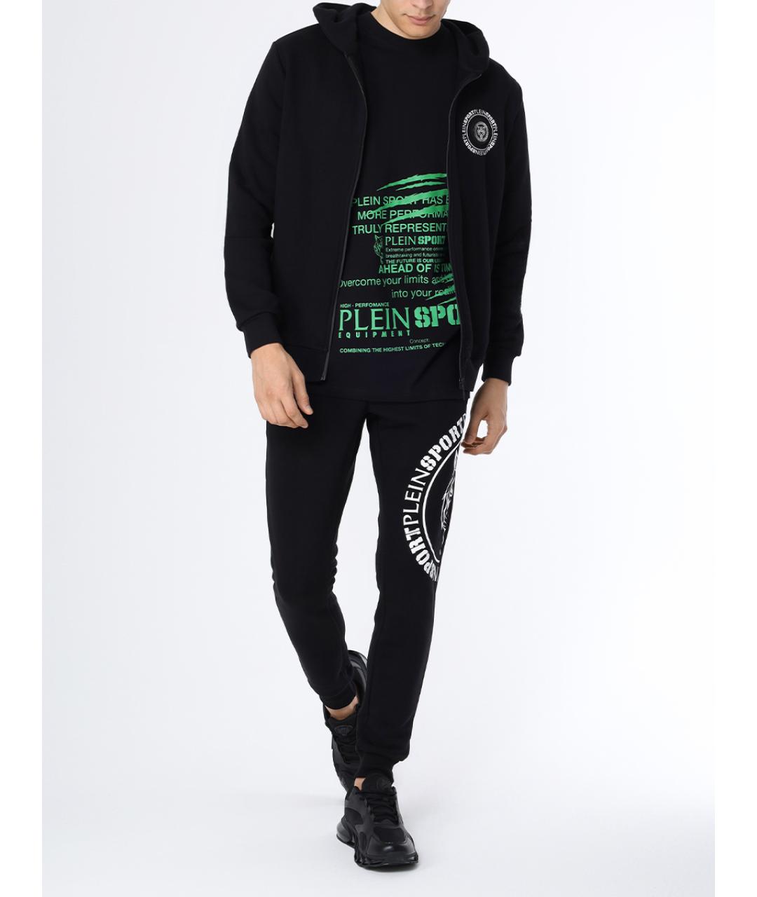 PLEIN SPORT Черный повседневный костюм, фото 2
