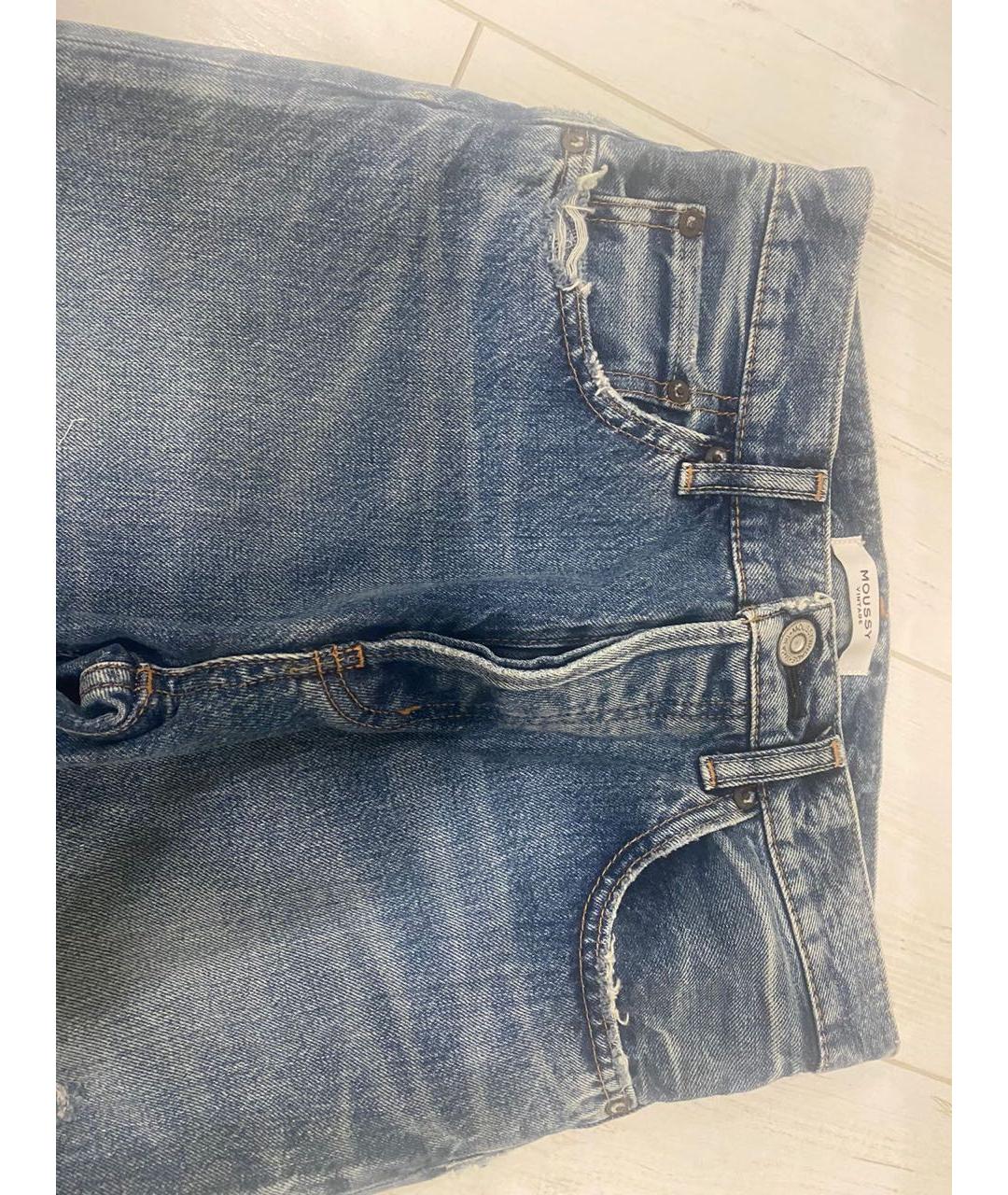 MOUSSY Синие прямые джинсы, фото 4