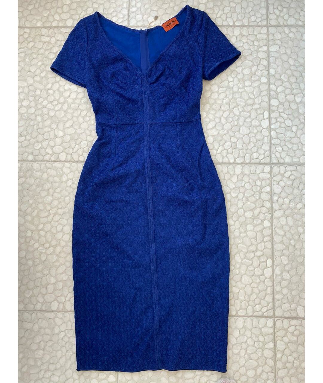 MISSONI Темно-синее коктейльное платье, фото 4