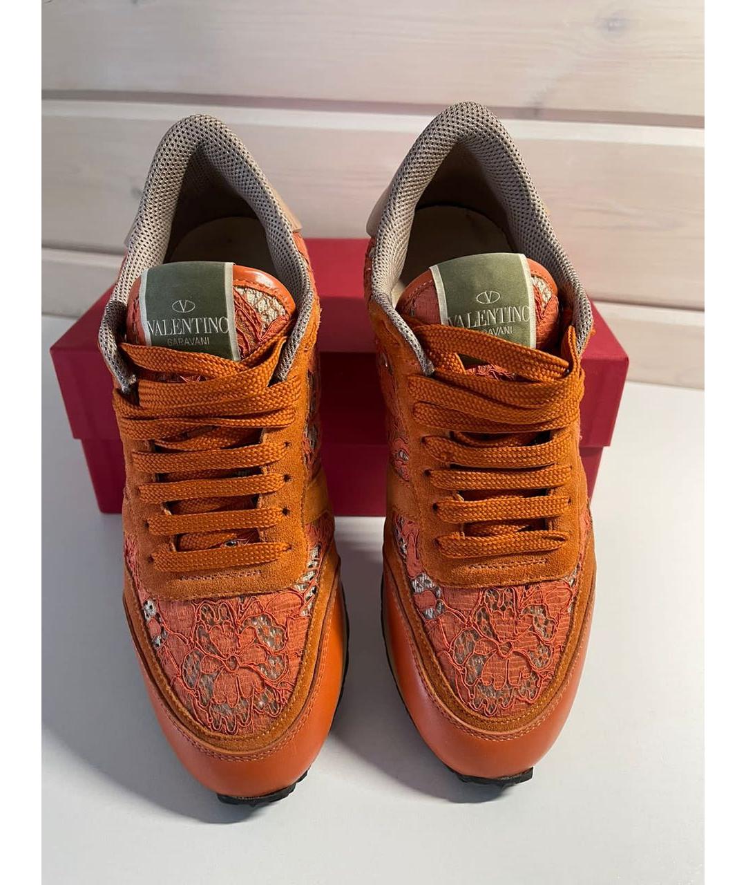 RED VALENTINO Оранжевое кроссовки, фото 2