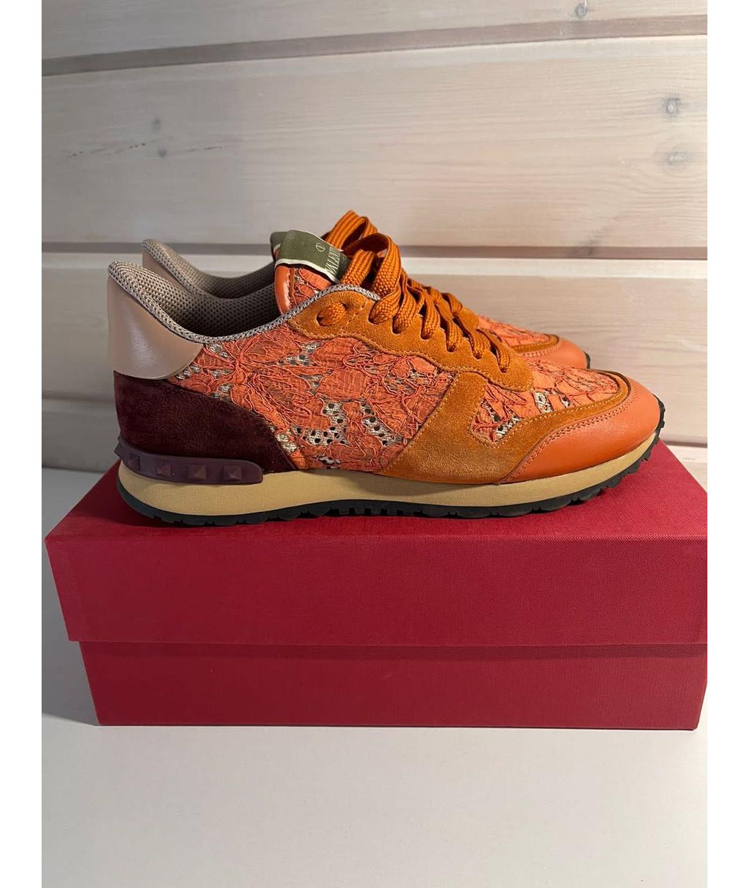 RED VALENTINO Оранжевое кроссовки, фото 8