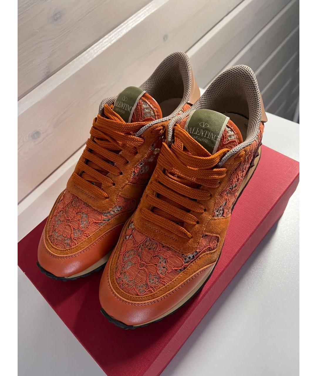 RED VALENTINO Оранжевое кроссовки, фото 7