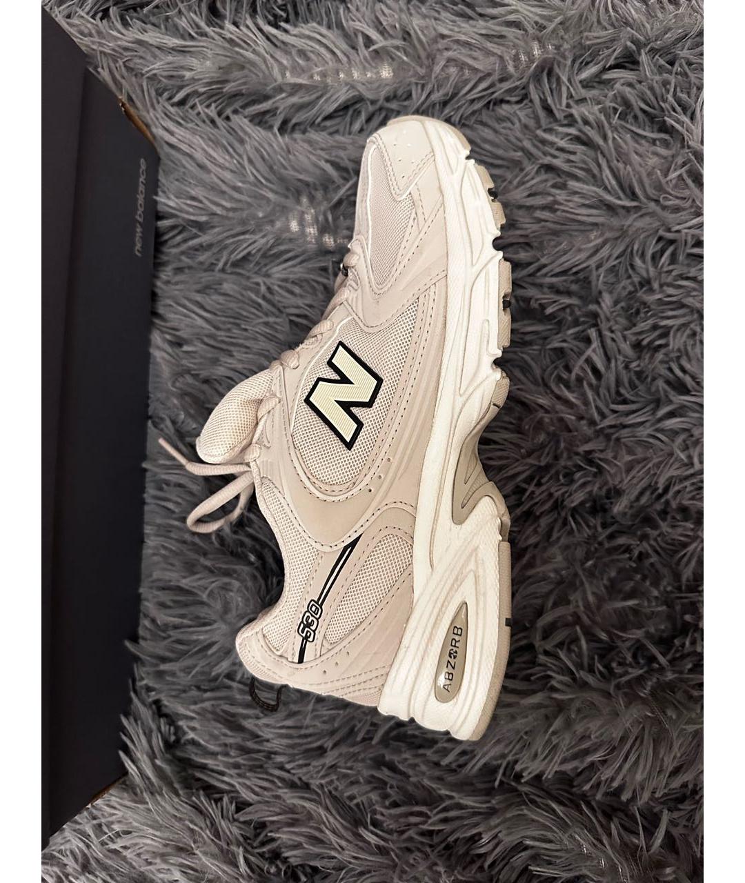 NEW BALANCE Бежевые текстильные кроссовки, фото 8