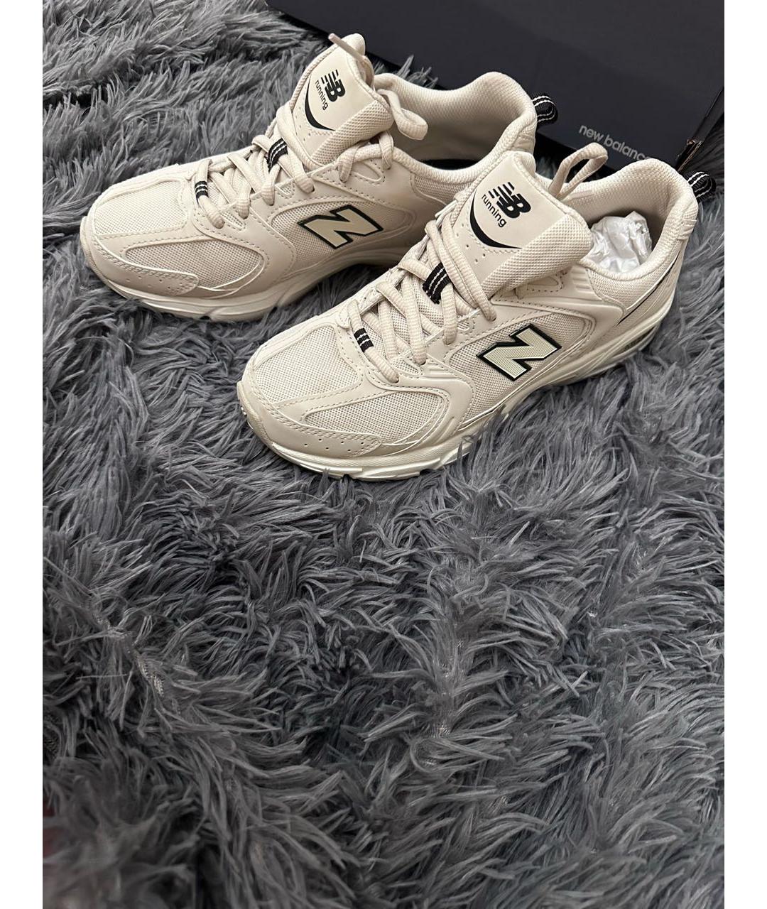 NEW BALANCE Бежевые текстильные кроссовки, фото 2