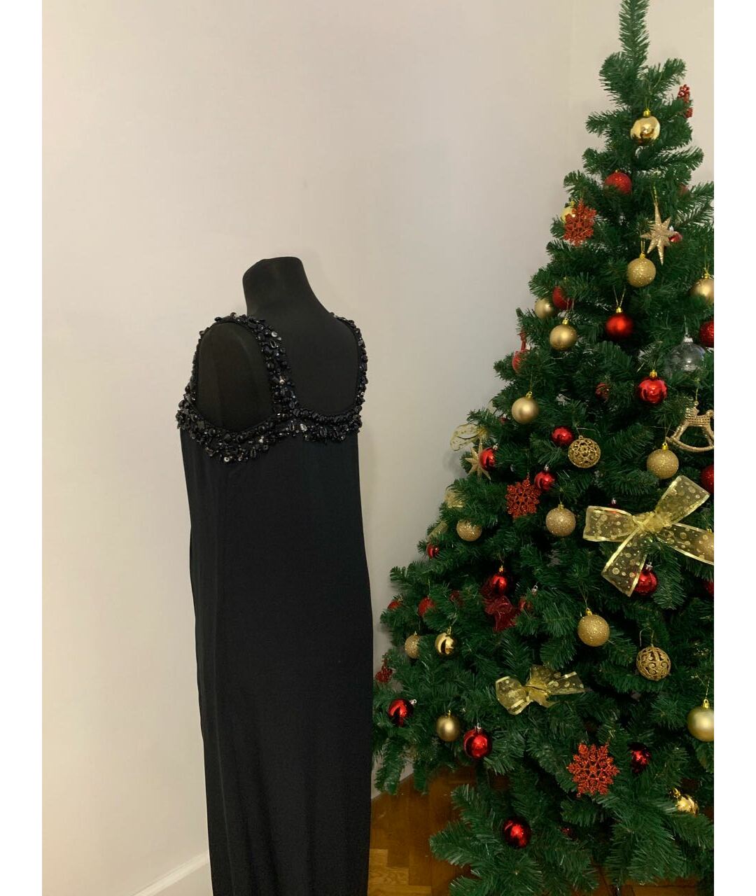 VALENTINO Черное шелковое вечернее платье, фото 4