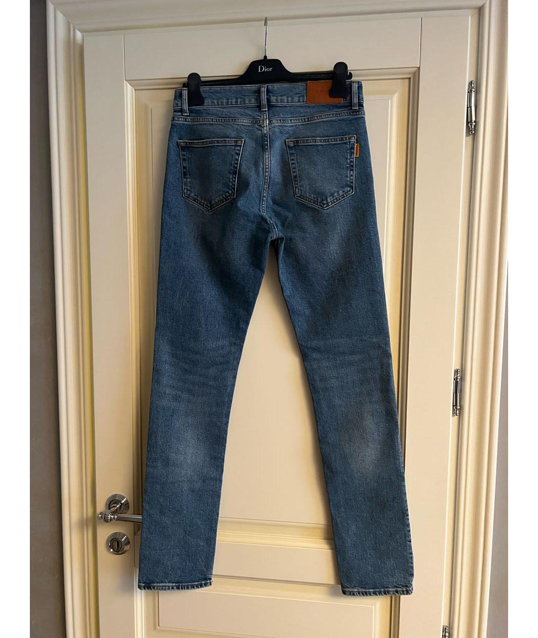 SANDRO Синие хлопко-эластановые джинсы скинни, фото 2