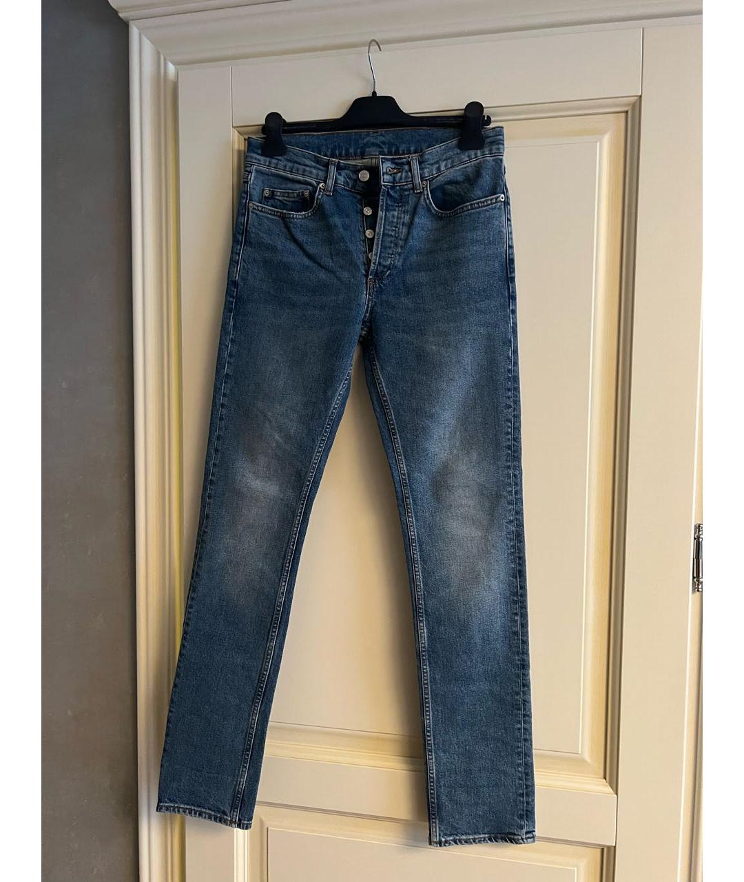 SANDRO Синие хлопко-эластановые джинсы скинни, фото 4