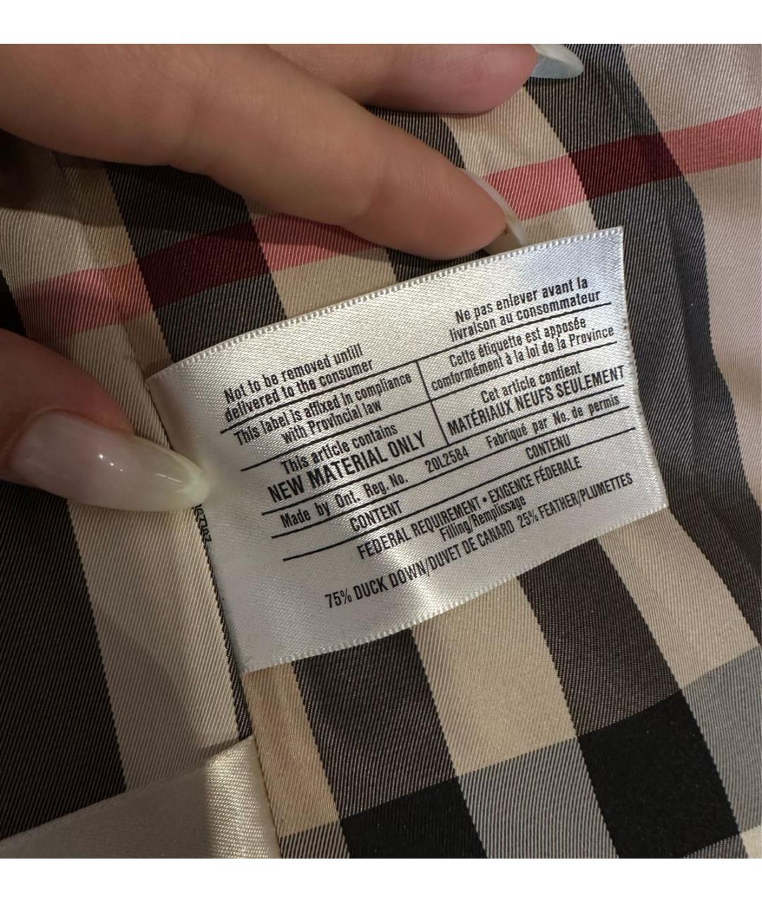 BURBERRY BRIT Черная полиэстеровая куртка, фото 7