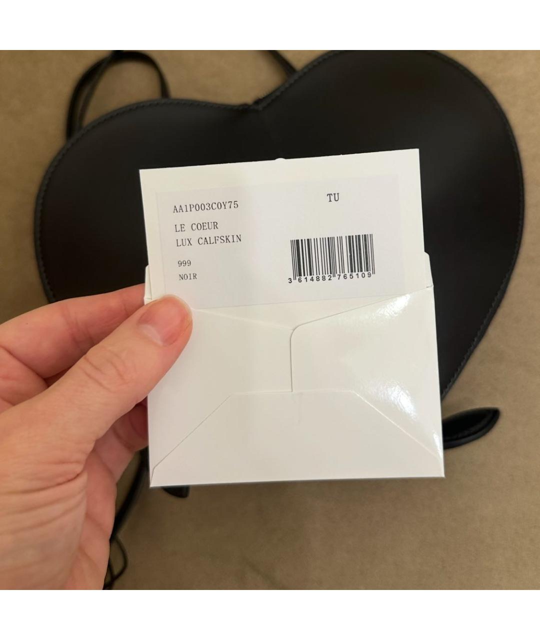 ALAIA Черная кожаная сумка через плечо, фото 6