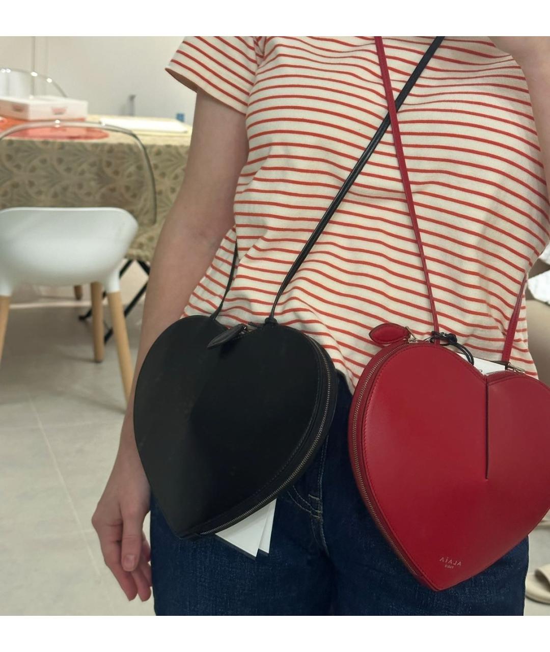 ALAIA Черная кожаная сумка через плечо, фото 8