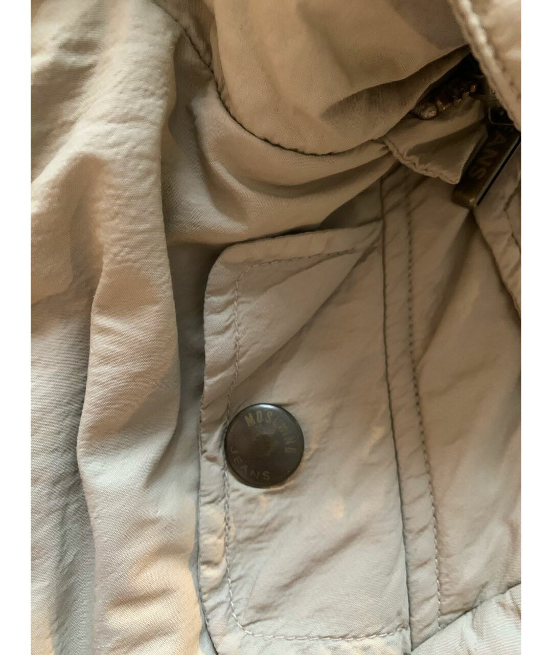 MOSCHINO Хаки полиамидовая куртка, фото 5