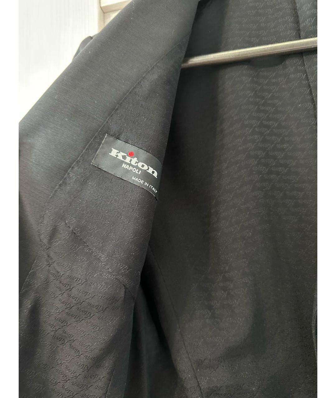 KITON Черный шерстяной жакет/пиджак, фото 3