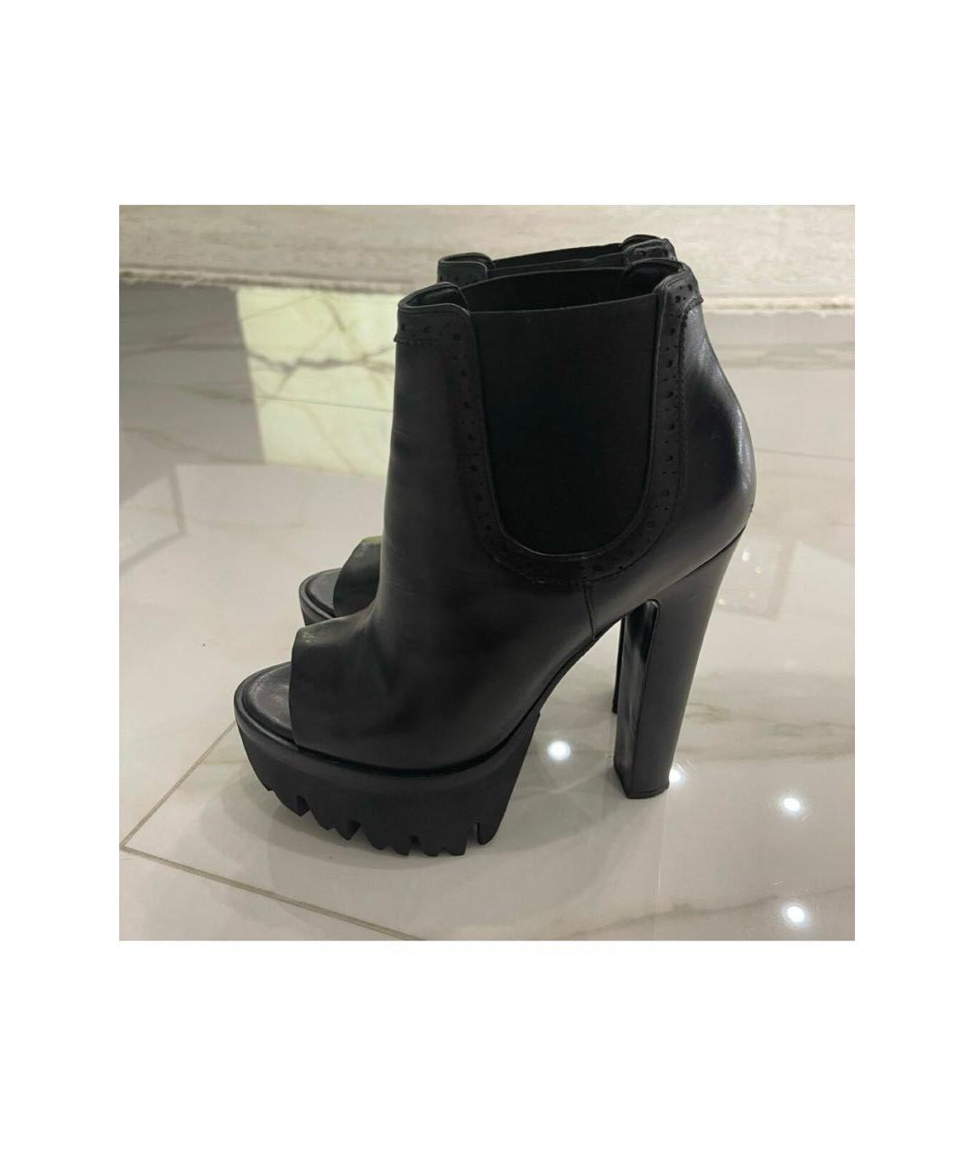 VERSACE Коричневые кожаные ботильоны, фото 3
