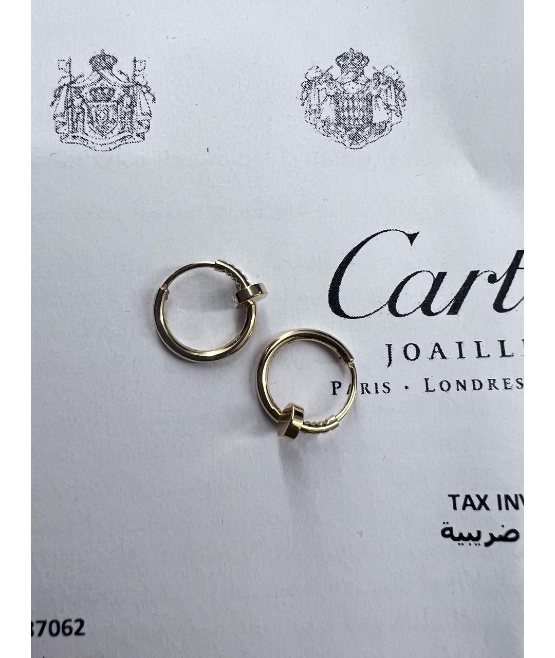 CARTIER Золотые серьги из желтого золота, фото 4