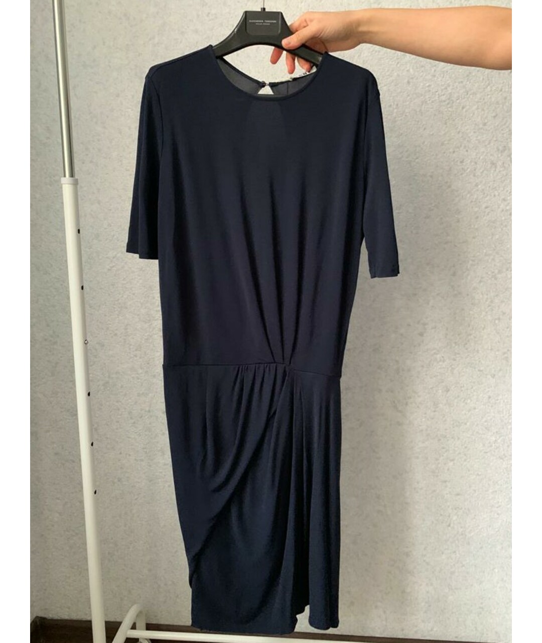 ACNE STUDIOS Темно-синее вискозное платье, фото 5