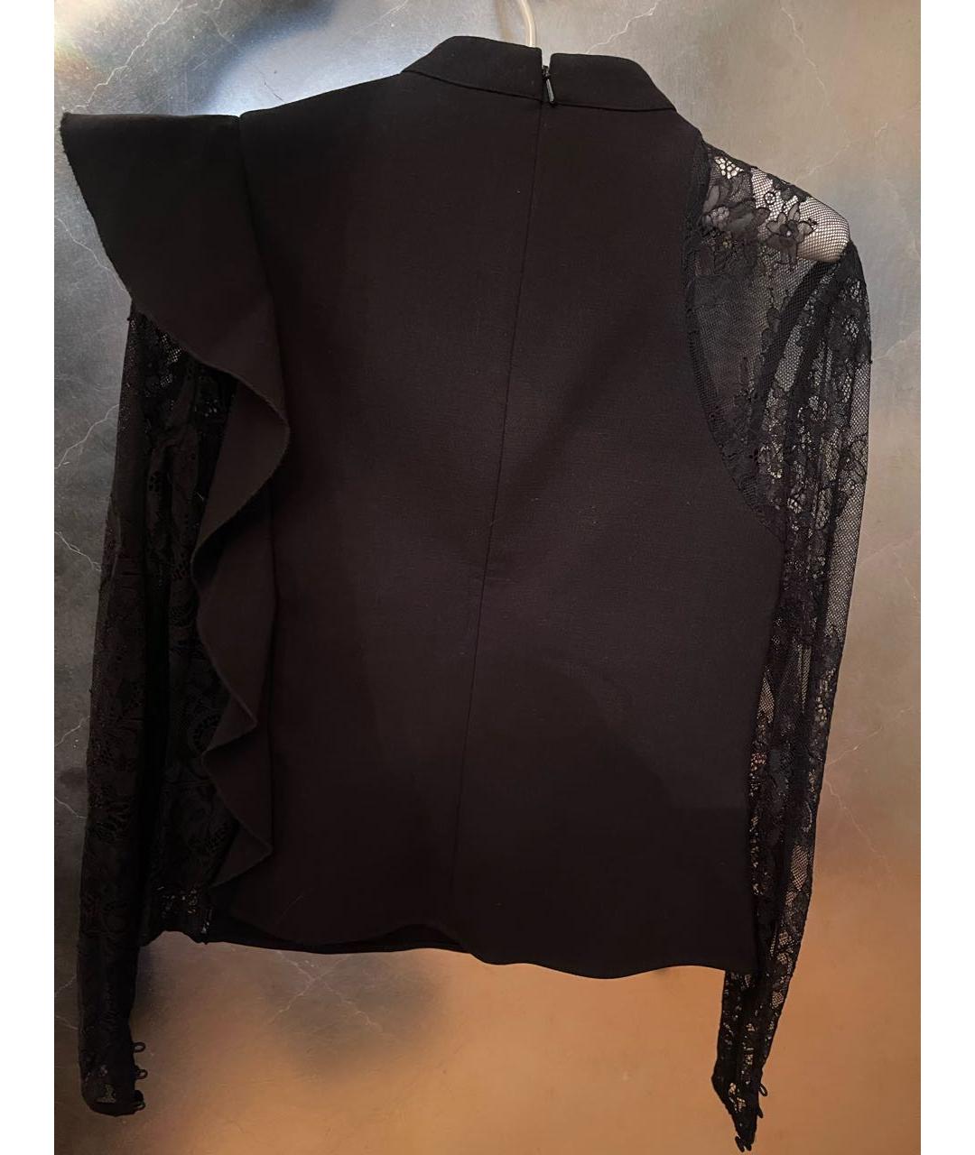 SELF-PORTRAIT Черная вискозная блузы, фото 2