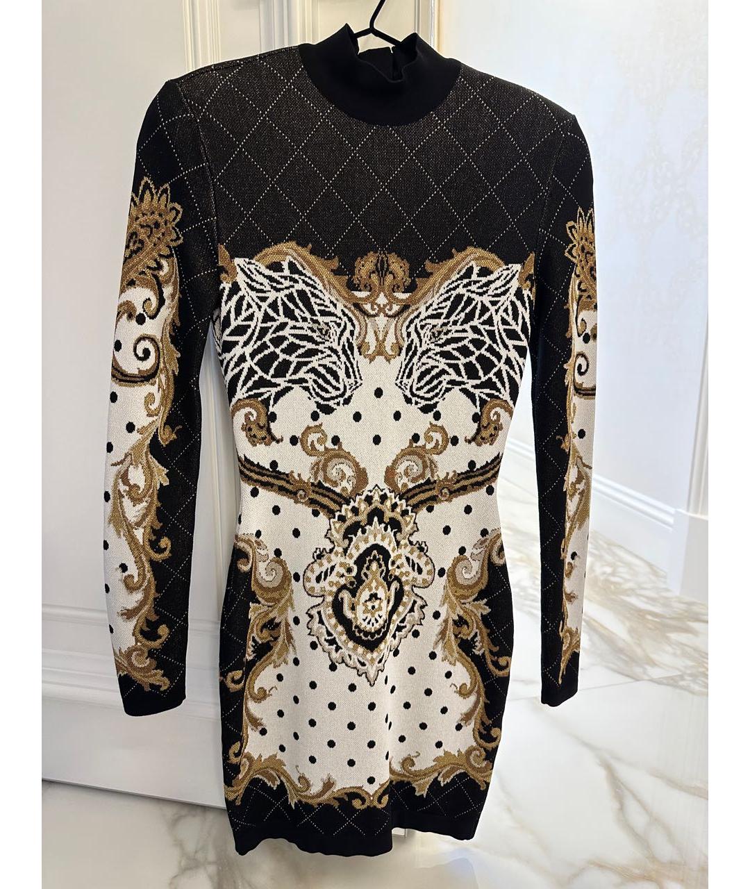 BALMAIN Мульти вискозное коктейльное платье, фото 3