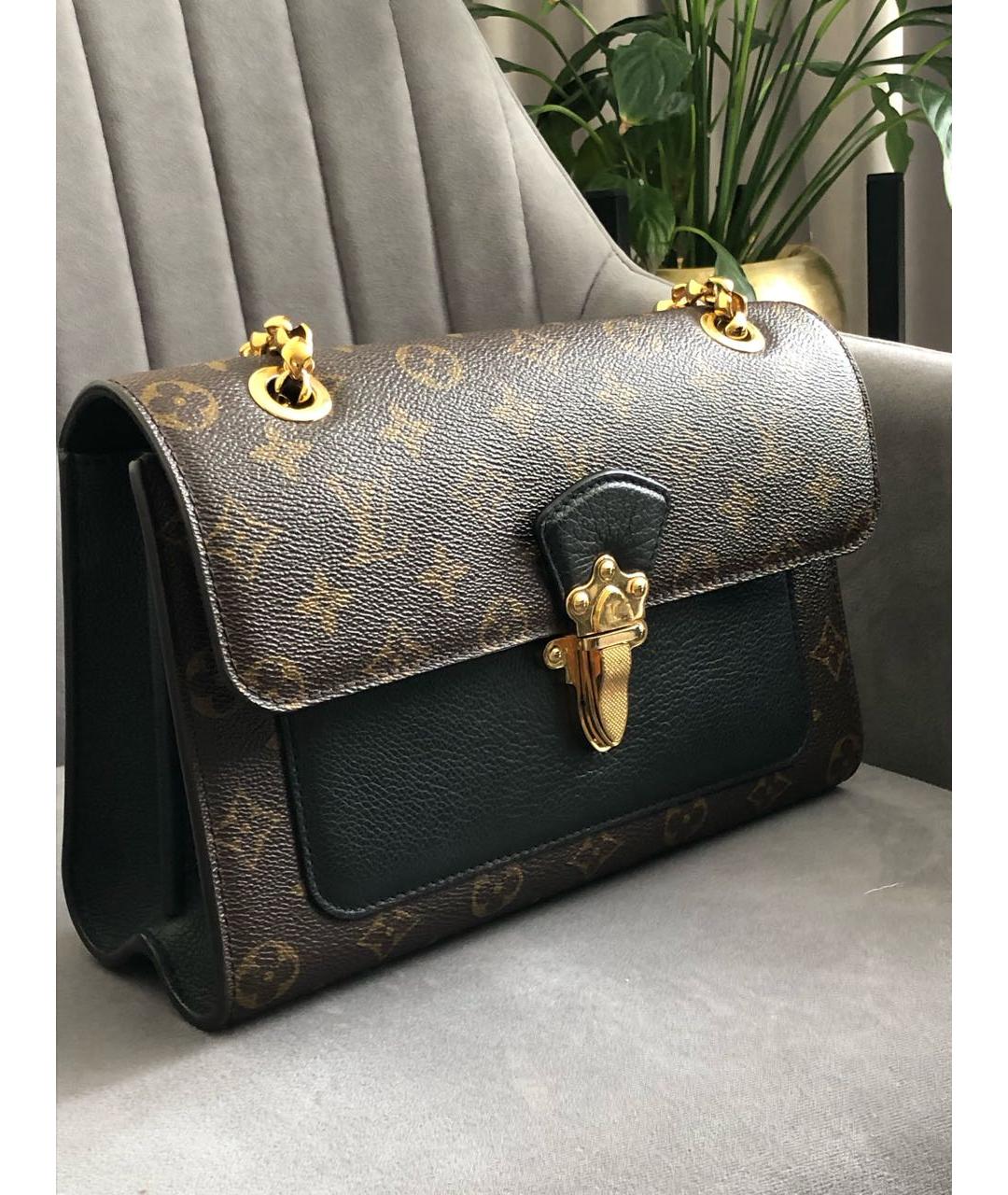 LOUIS VUITTON Коричневая кожаная сумка через плечо, фото 2