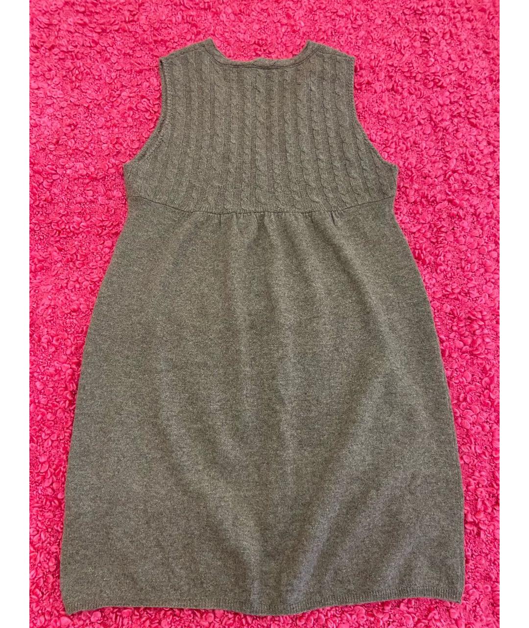 ALLUDE Коричневое кашемировое повседневное платье, фото 4