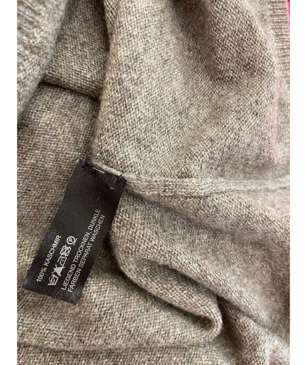 ALLUDE Коричневое кашемировое повседневное платье, фото 3