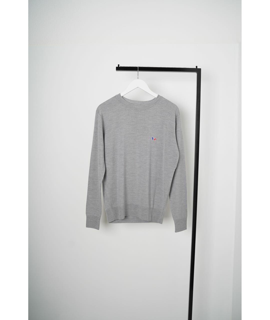 MAISON KITSUNE Серый шерстяной джемпер / свитер, фото 5