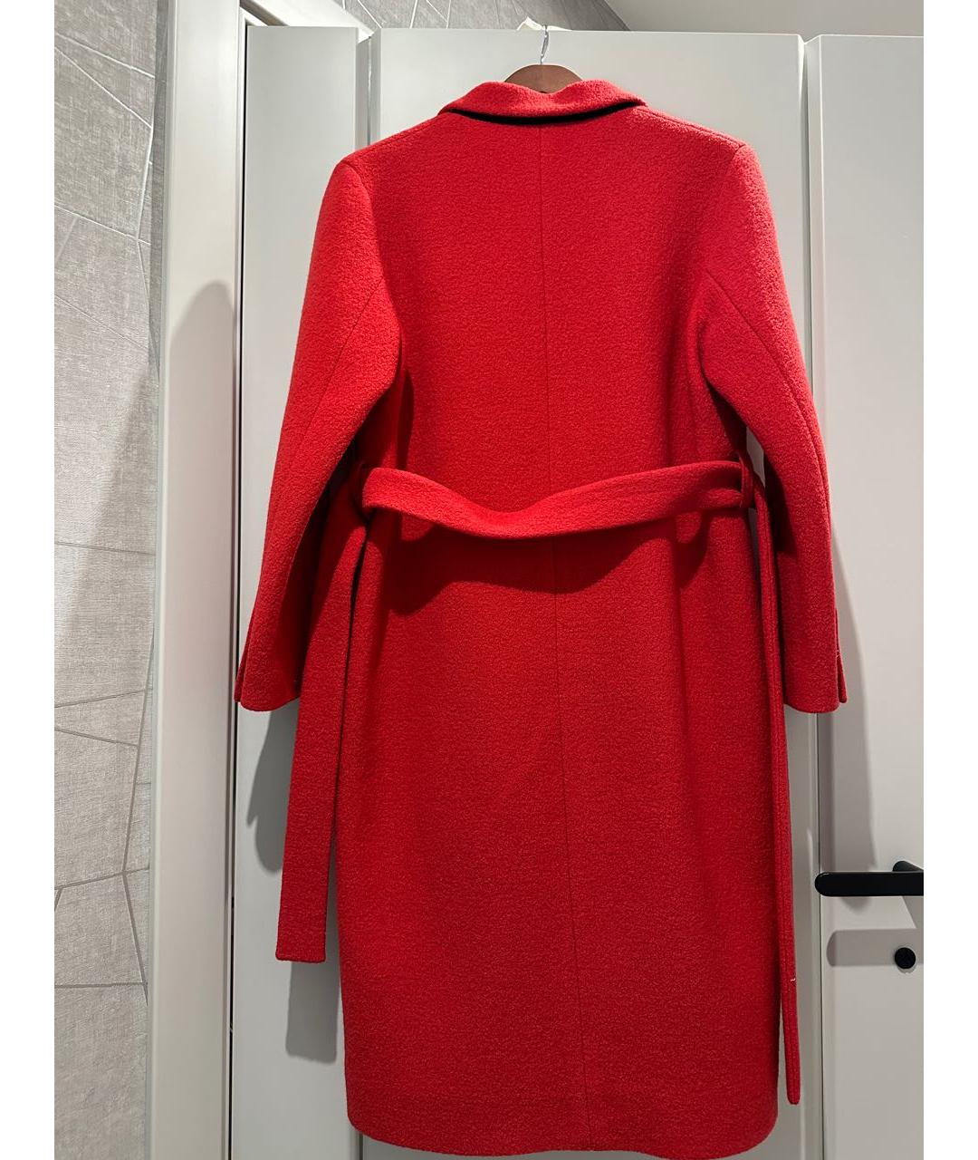 SANDRO Красное шерстяное пальто, фото 3
