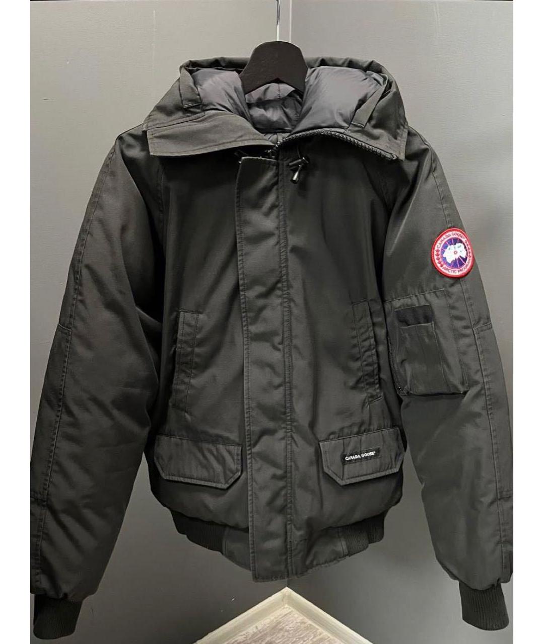 CANADA GOOSE Антрацитовая полиэстеровая куртка, фото 7