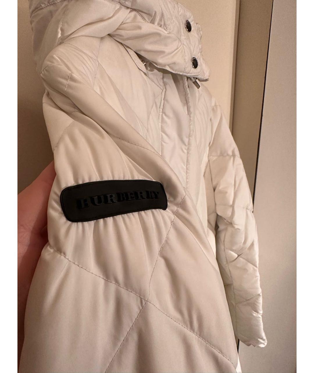 Burberry white puffer clearance jacket