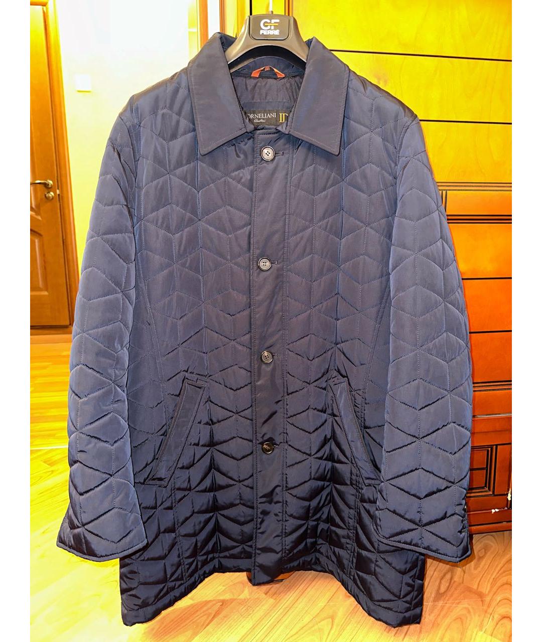 CORNELIANI Темно-синяя полиэстеровая куртка, фото 9