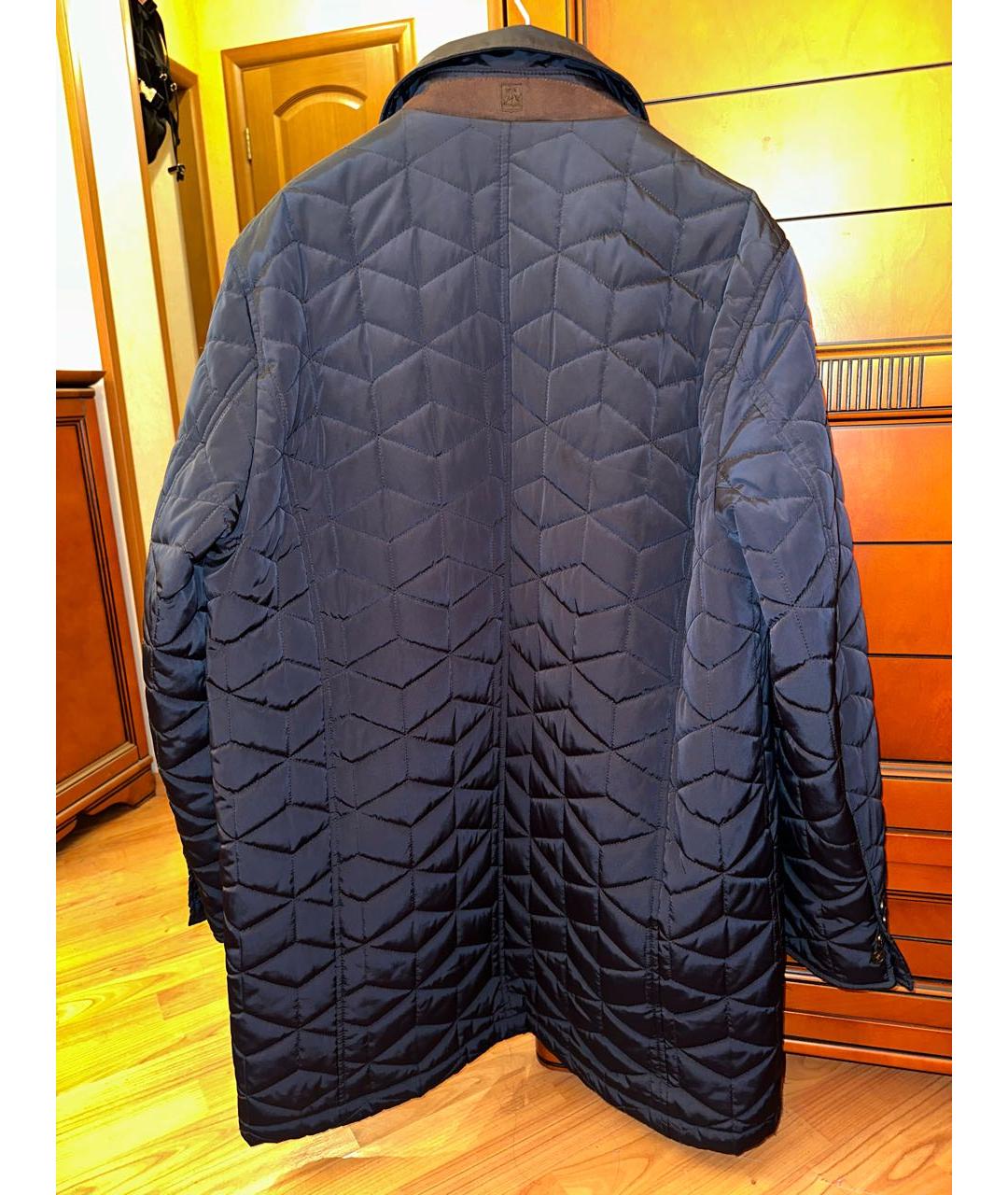 CORNELIANI Темно-синяя полиэстеровая куртка, фото 2
