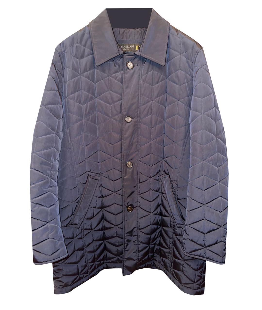 CORNELIANI Темно-синяя полиэстеровая куртка, фото 1