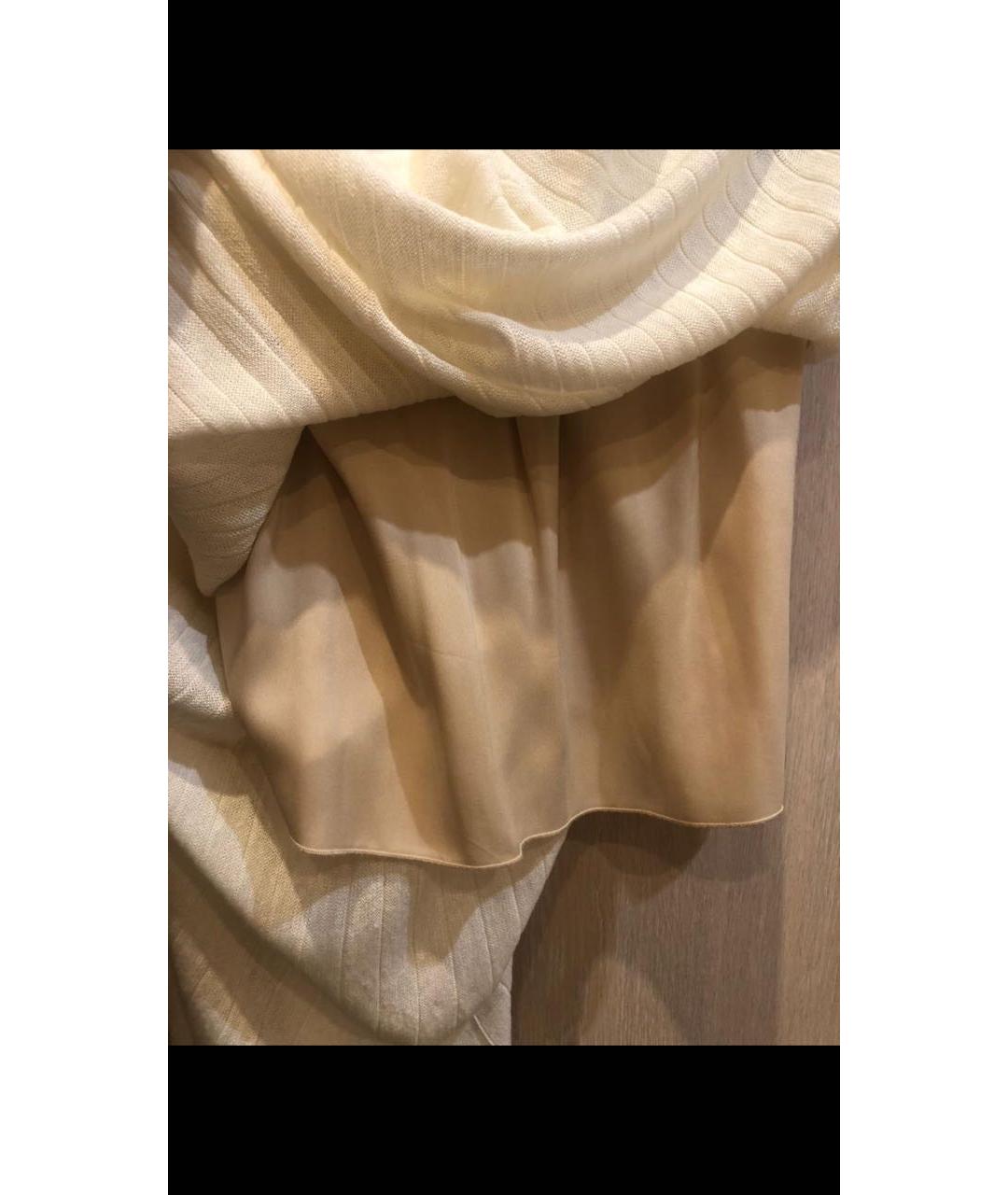 LORO PIANA Белая юбка макси, фото 4