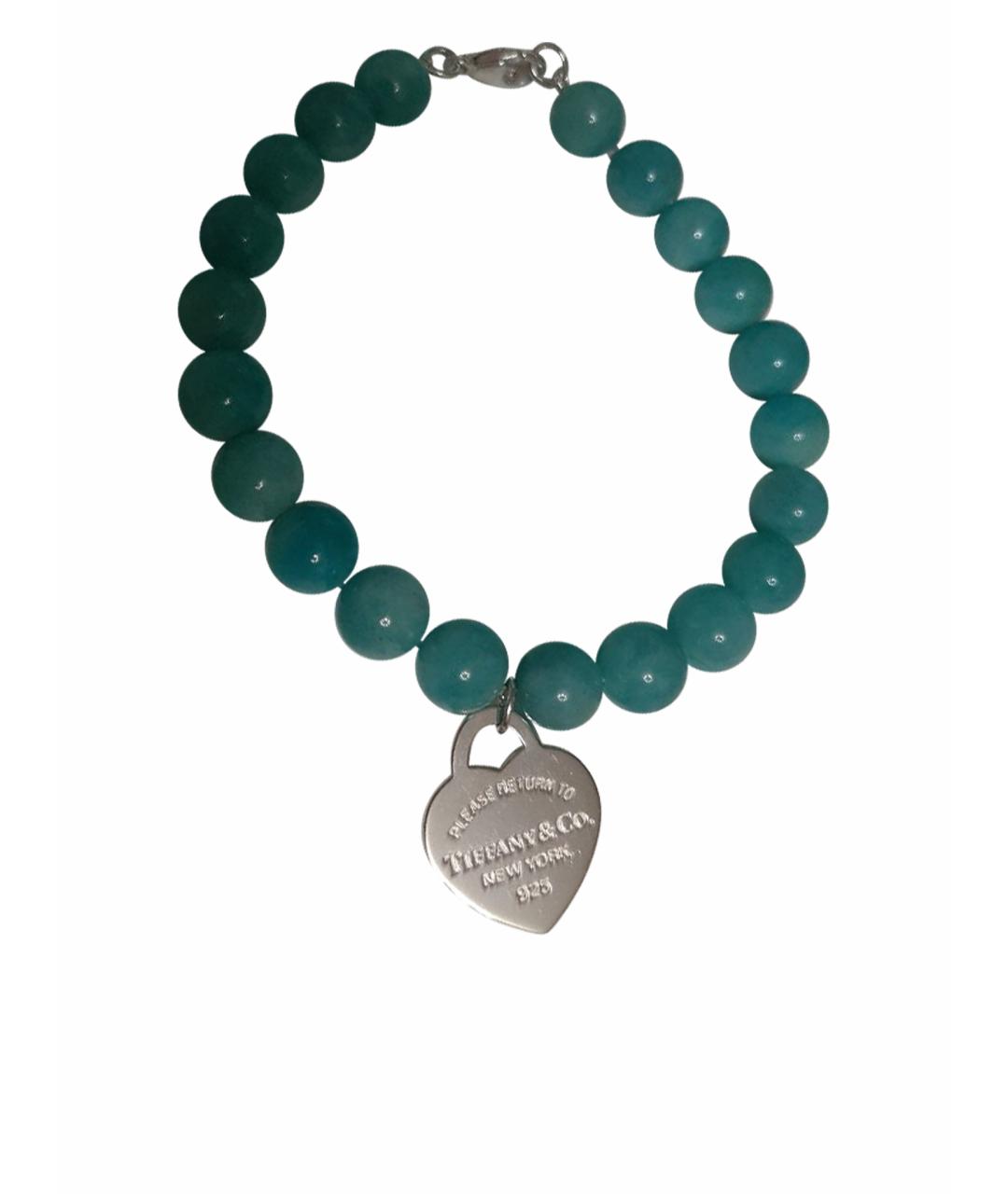 TIFFANY&CO Бирюзовый серебряный браслет, фото 1