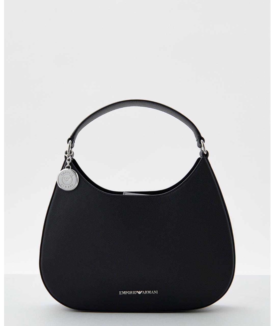 EMPORIO ARMANI Черная сумка через плечо из искусственной кожи, фото 5