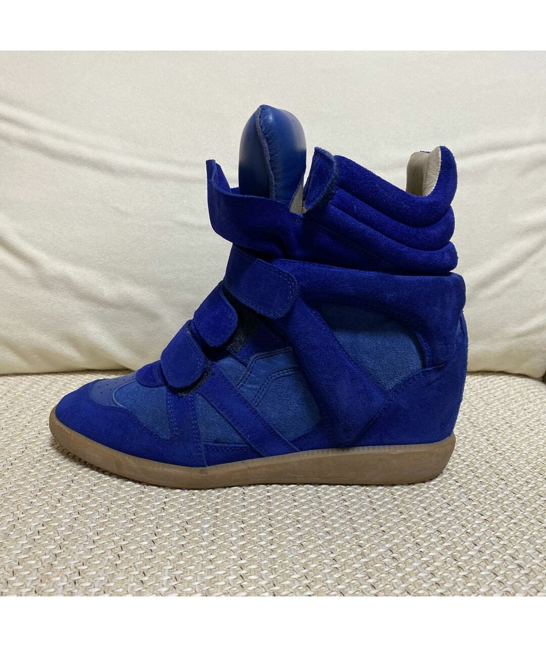 ISABEL MARANT Синие замшевые кроссовки, фото 9
