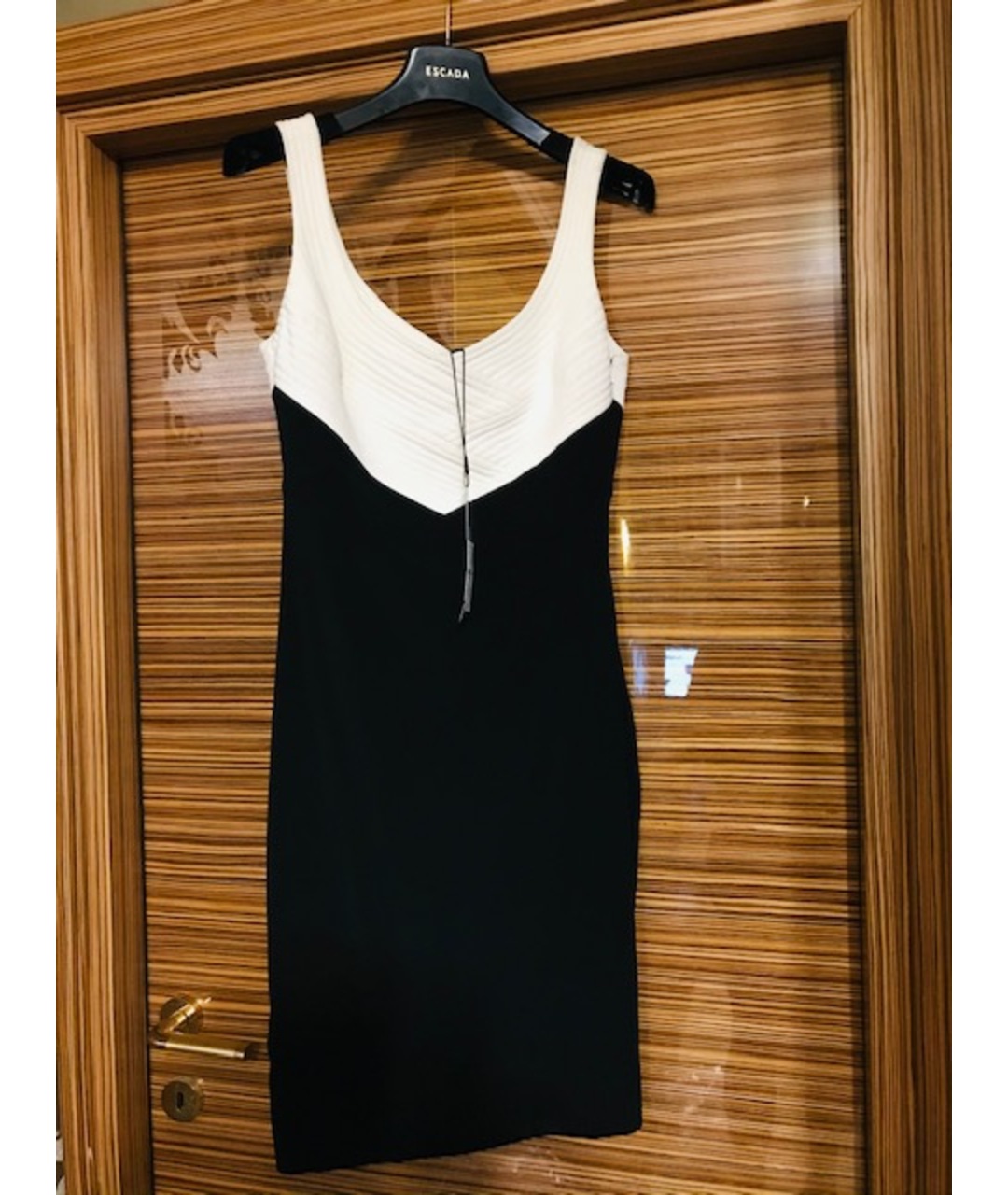 ESCADA Черное вискозное коктейльное платье, фото 9