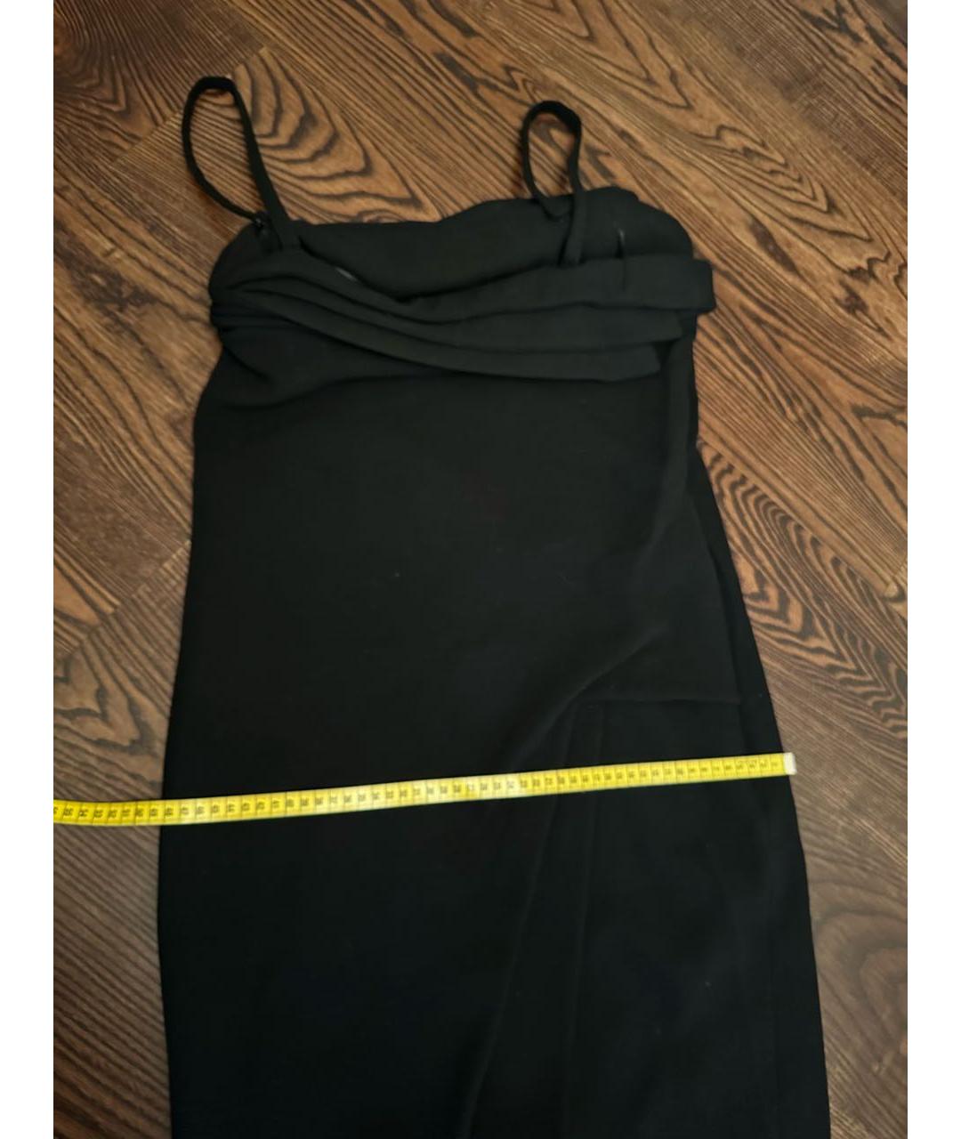 GIANFRANCO FERRE Черное шерстяное повседневное платье, фото 7