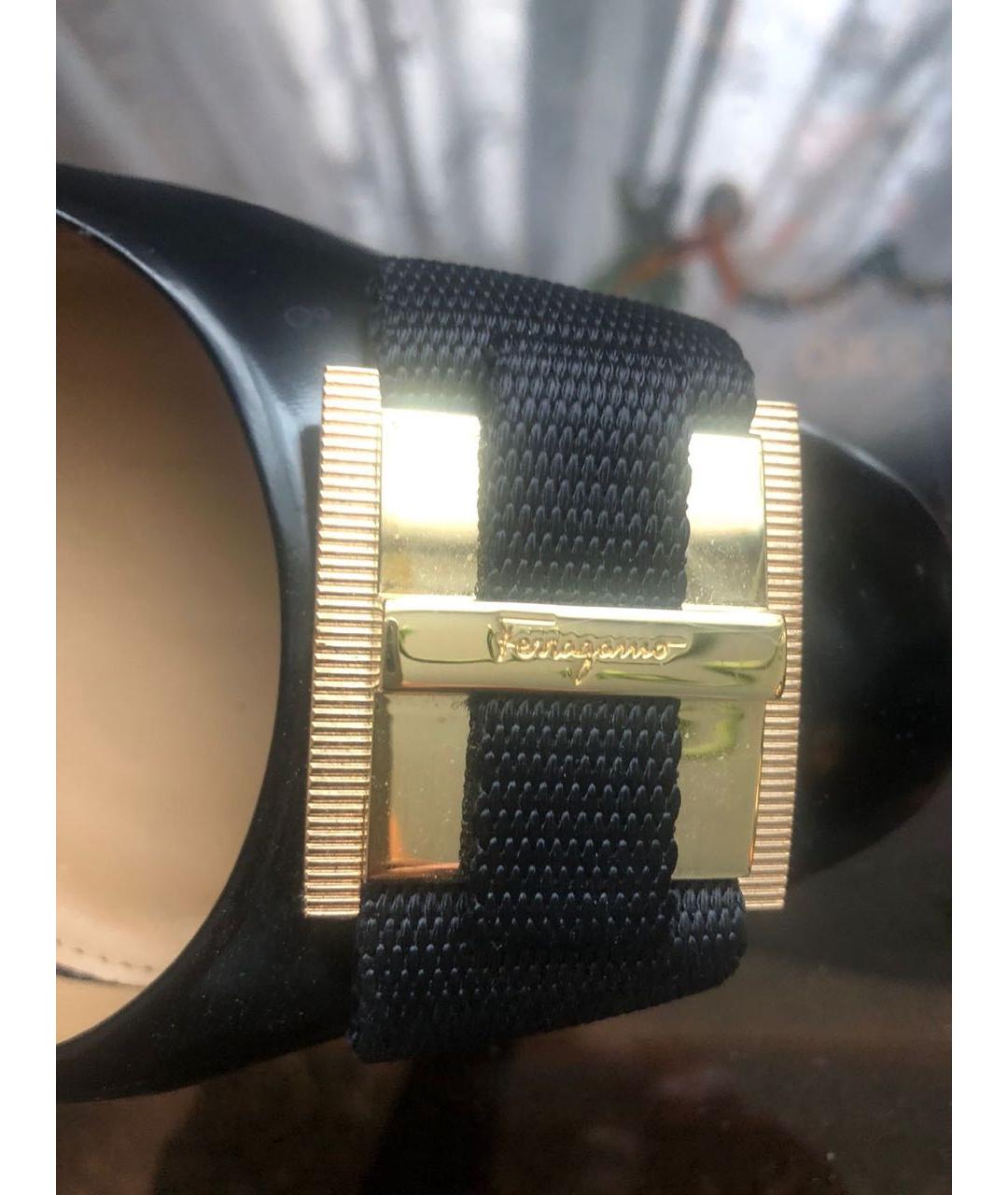 FERRAGAMO Черные кожаные туфли, фото 3