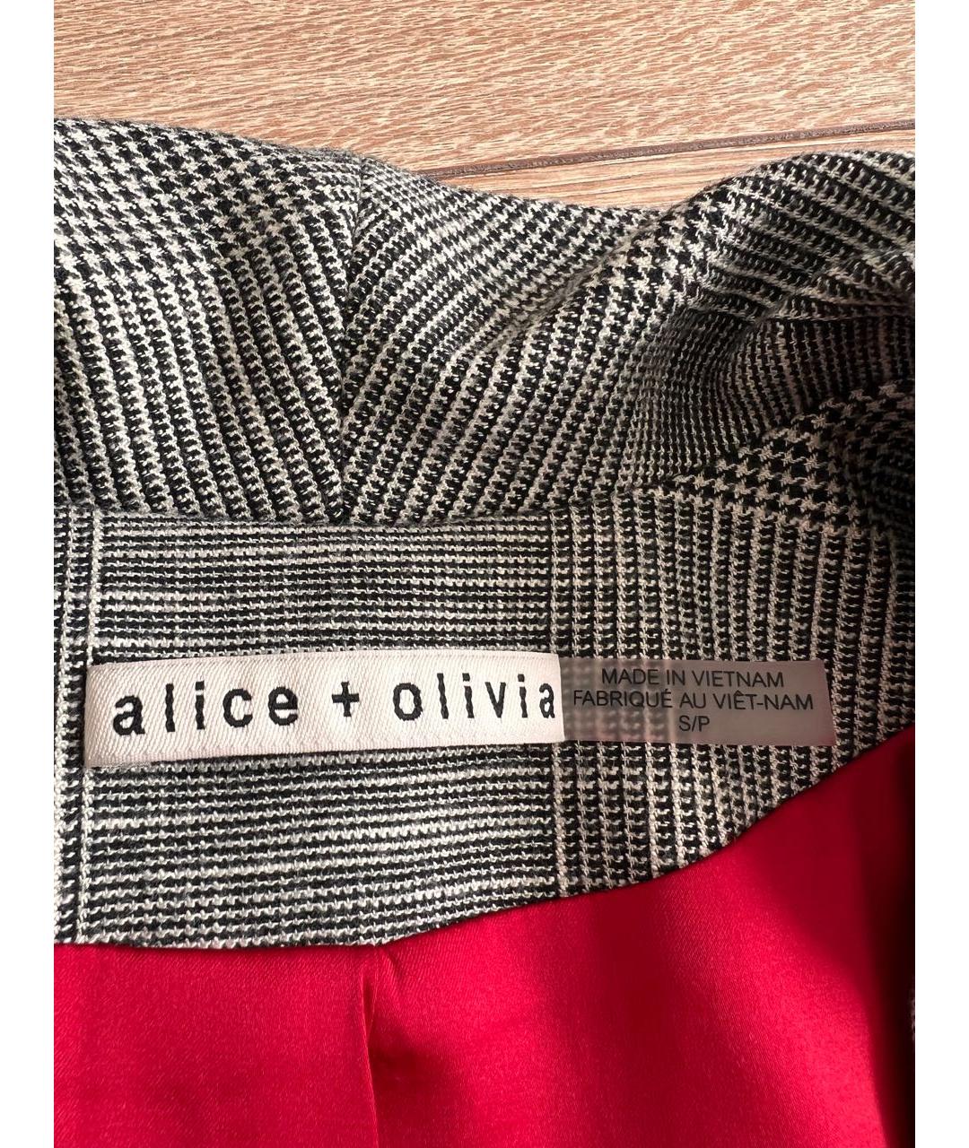 ALICE+OLIVIA Серое вискозное пальто, фото 3