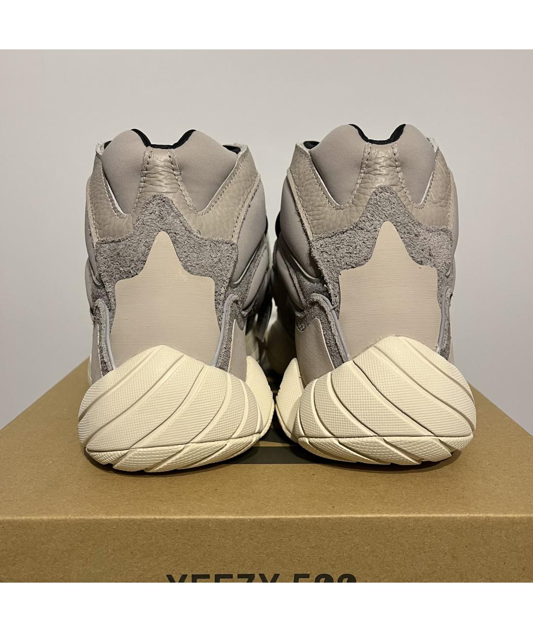 ADIDAS YEEZY Серые замшевые высокие кроссовки / кеды, фото 8